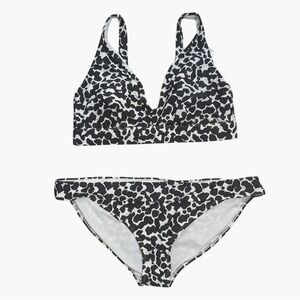 Bikini Swim Suit NEW Plus Size 2X 20w 22w 20 22 Black White Swimsuit NWT